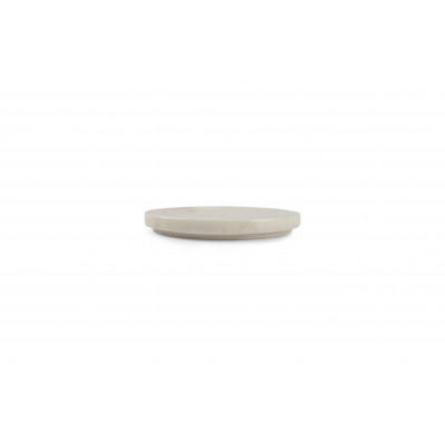 CHIC Serving dish 12,5xH1,5cm marble white Pura