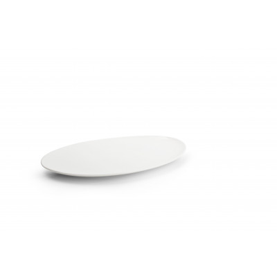 CHIC Plate 36x24,5cm white Perla