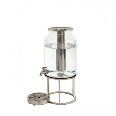 Craster Tilt Juice Dispenser Set, (TF NOT included) Soda Lime Glass and St. Steel 218ø × 322 mm