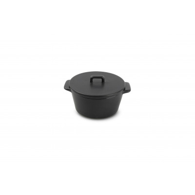 Bonbistro Baking dish 15/10xH5,5cm with lid black Ardo