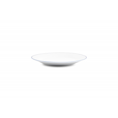 Bonbistro Plate 24cm blue rim Basic White