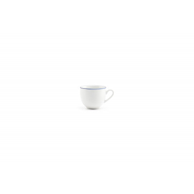 Bonbistro Mocha cup 10cl blue rim Basic White