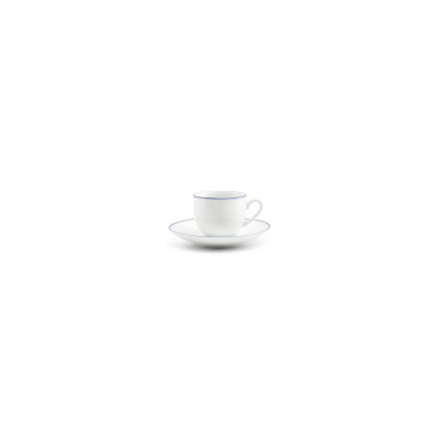 Bonbistro Mocha cup 10cl blue rim Basic White