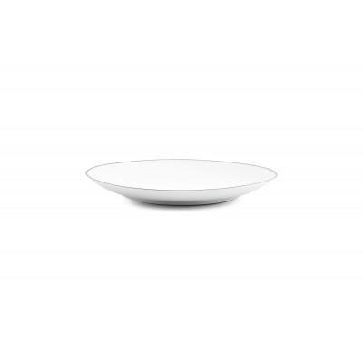 Bonbistro Plate 26,5cm coupe black rim Basic White