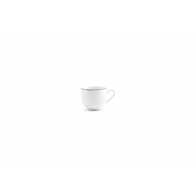 Bonbistro Mocha cup 10cl black rim Basic White