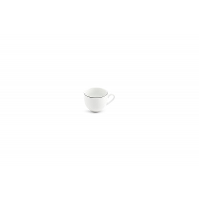 Bonbistro Mocha cup 10cl black rim Basic White