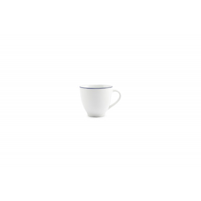 Bonbistro Cup 20cl blue rim Basic White