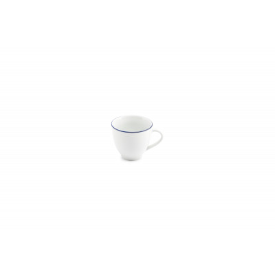 Bonbistro Cup 20cl blue rim Basic White