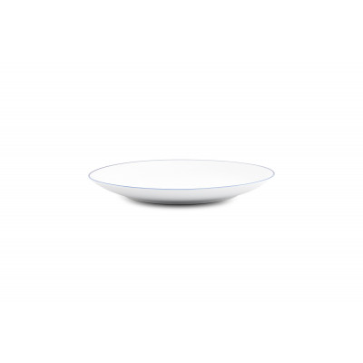 Bonbistro Plate 26,5cm coupe blue rim Basic White