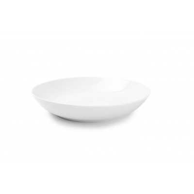 Bonbistro Deep plate 21xH4,5cm coupe Basic White