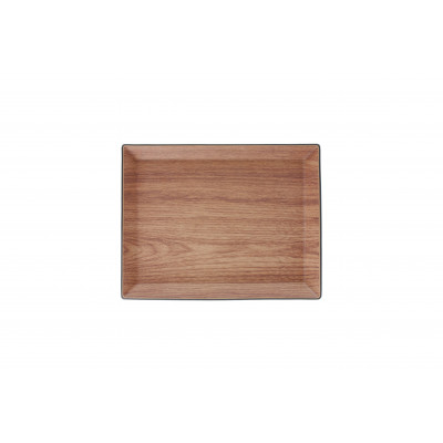 Bonbistro Serving tray 29,5x23xH2cm brown Buffet