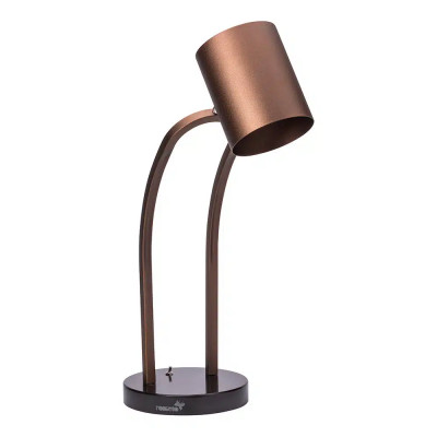 Rosseto Single Bronze Heat Lamp Marble Base Plain Shade