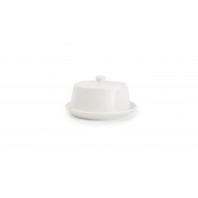 Bonbistro Butter dish 8,5xH3,5cm white Eon