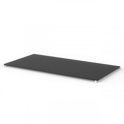 Craster Link 800 Grey Glass Rectangle Table Top Glass, Grey 1604 × 804 × 25 mm