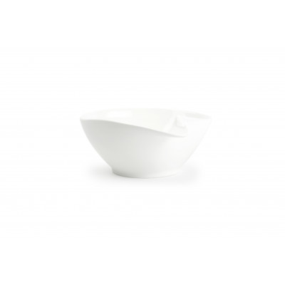 Bonbistro Bowl 23x20,5xH8cm with grip white Flavor