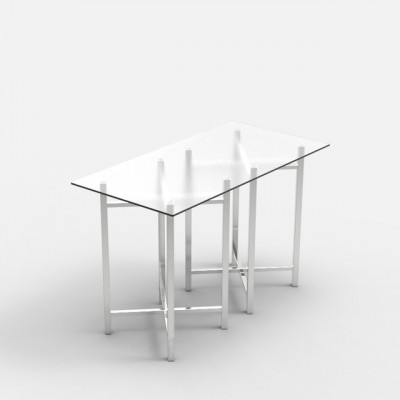 Craster Rise 700 Frosted Glass Rectangle Table Top Frosted Glass 700 × 1400 × 22 mm 
27.5 × 55.1 × 0