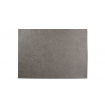 Bonbistro Placemat 43x30cm leather look grey Layer