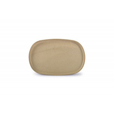 Bonbistro Plate 34x22xH2cm beige Pila