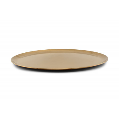 Bonbistro Serving tray 44,5xH1cm antique gold Serve