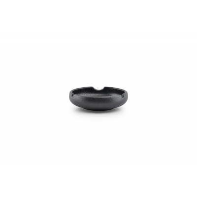 Bonbistro Ashtray 12xH3,5cm porcelain black Smoke