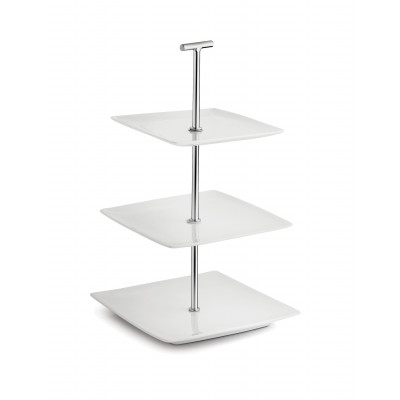 Bonbistro Serving tower 20x20xH33cm white Squito