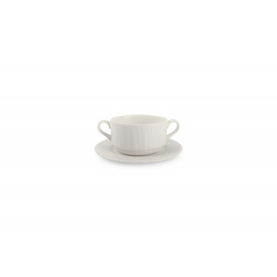 Bonbistro Saucer soup bowl 28cl white Vista