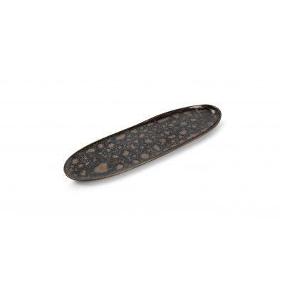 CHIC Serving dish 33,5x9cm gold flaked Nobile