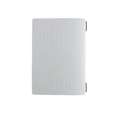 menu holder 16,5x23,1 cm (GOLFO) PATCH label  only elastic FASHION WHITE KROKO