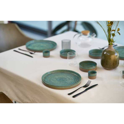 Cosy&Trendy BASALT OCEAN GREEN DINNER PLATE D26CM