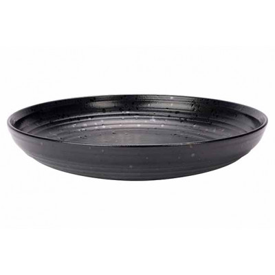 Cosy&Trendy ARTISAN BLACK SOUP PLATE D25CMCOUPE 940ML