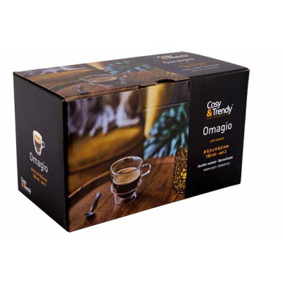 Cosy&Trendy OMAGIO CAFE CLASSICO 180ML SET 2D8.4XH8.4CM DOUBLE-WALLED -BOROSILICATE