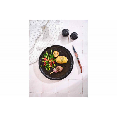 Cosy&Trendy DAKOTA BLACK PASTA PLATE D19,5XH5,5CM