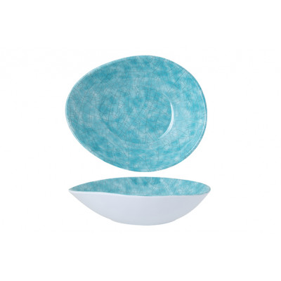 Cosy&Trendy STREETFOOD GO AZZURRO DEEP PLATE 19.5X16CM MELAMINE