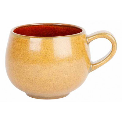 Cosy&Trendy ELEMENTS MUSTARD COFFEE CUP 19CLD7XH6,2CM WITH HANDLE