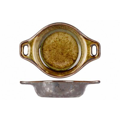 Cosy&Trendy ELEMENTS MINERAL APERO DISH 9,4X6,6XH2,9CM WITH HANDLES