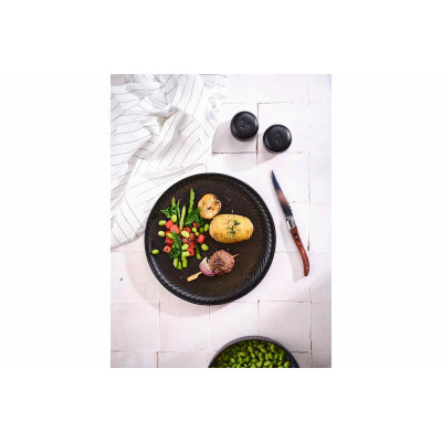 Cosy&Trendy DAKOTA BLACK DINNER PLATE D26,5CM