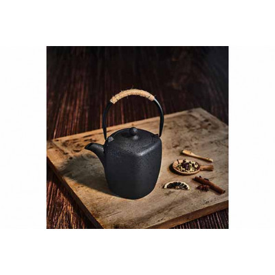 Cosy&Trendy TEAPOT DARK GREY  0,9L 10X17XH14CM CAST IRON