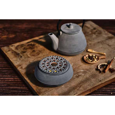 Cosy&Trendy WARMER LIGHT GREY  D14XH7,5CM CAST IRON