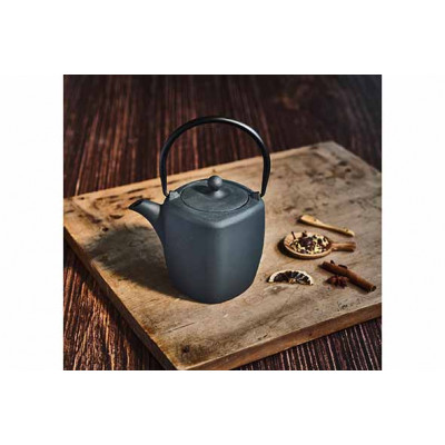 Cosy&Trendy TEAPOT DARK GREY 0,9L 10X17XH14CM CAST IRON