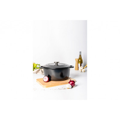 Cosy&Trendy FONTESTIC COOKING POT BLACK D28XH13CMCAST IRON WITH LID