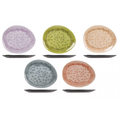 Cosy&Trendy STREETFOOD GO PLATE MELAMINE 27.5X23CM5 ASSORTED COLOURS