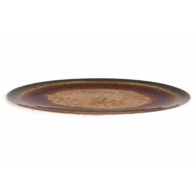 Cosy&Trendy IRIS BROWN OVAL PLATE 30X17CM