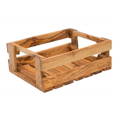 Cosy&Trendy CRATE FRUIT NATURE 32X25CM RECTANGULAROLIVEWOOD