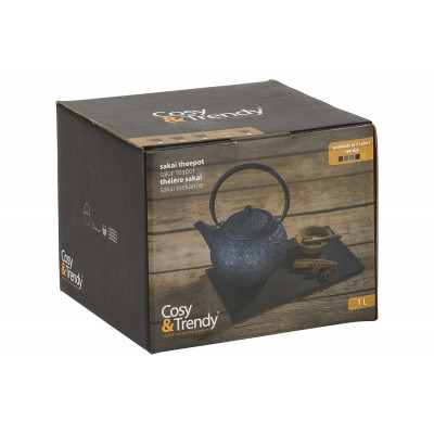 Cosy&Trendy SAKAI TEAPOT GOLDGREEN 1L CAST IRONFILTER INCLUDED