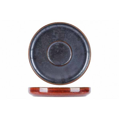 Cosy&Trendy ELEMENTS MAROON SAUCER D11XH1,6CM