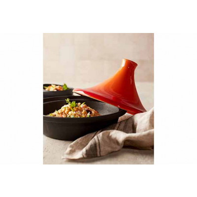 Cosy&Trendy TAJINE BLACK-ORANGE DIA 25CM INDUCTION