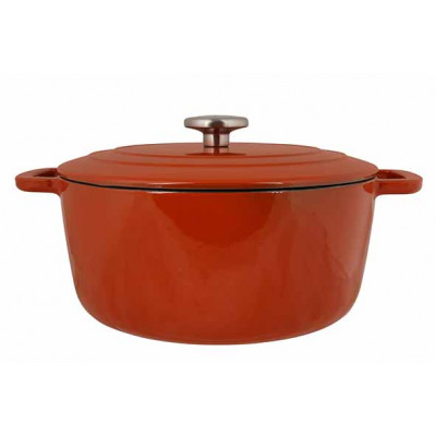 Cosy&Trendy FONTESTIC COOKING POT RUST D28XH13CM CAST IRON WITH LID