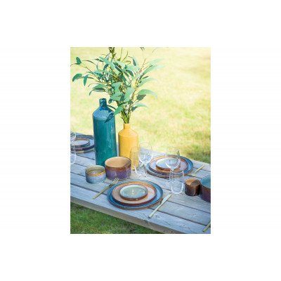 Cosy&Trendy QUINTANA GREEN DINNER PLATE 35,5X23,5CMOVAL