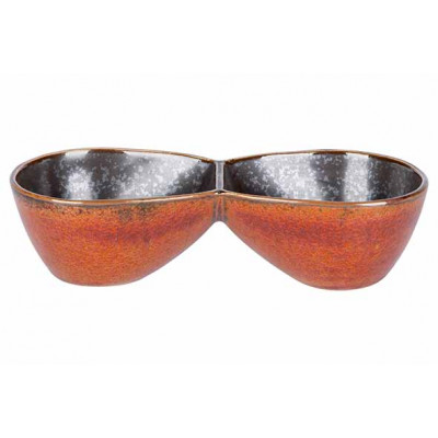 Cosy&Trendy ELEMENTS MAROON DUO APERO DISH14X6,2XH3,5CM