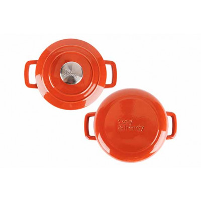 Cosy&Trendy FONTESTIC COOKING POT RUST D20XH10,5CM2,7L CAST IRON WITH LID